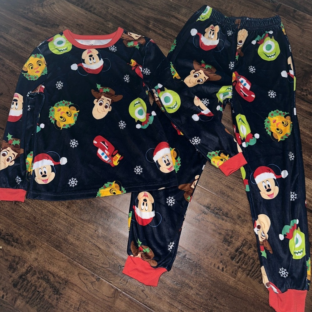 Kids Cartoon Character Pajamas - Black and Red